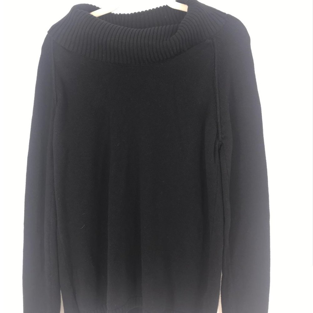 KIM ROGERS BLACK COTTON‎ SWEATER